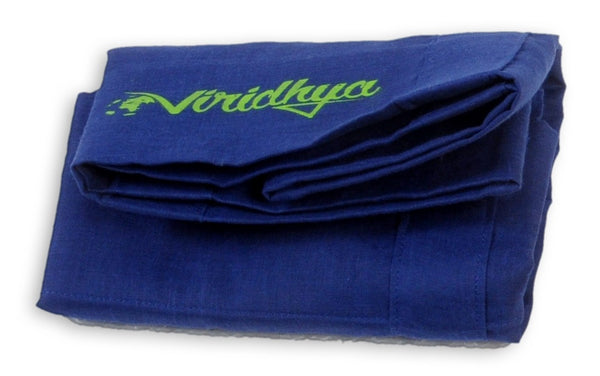 Eco-friendly shoulder bag in navy blue