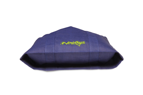 Eco-friendly shoulder bag in navy blue